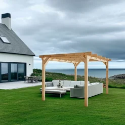 Nordic Home Pavilloner & Partytelte|Overdækning|Pergola limtræ 300 x 400 x 240 cm