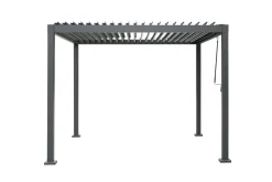 Sunlife® Pavilloner & Partytelte|Overdækning|Pergola m/justerbart tag 3 x 3 meter - Grå
