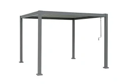 Sunlife® Pavilloner & Partytelte|Overdækning|Pergola m/justerbart tag 3 x 3 meter - Grå