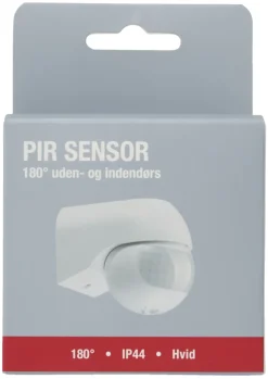 Elworks Sensorer|PIR-sensor 180° indendørs/udendørs - Hvid