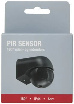 Elworks Sensorer|PIR-sensor 180° indendørs/udendørs - Sort