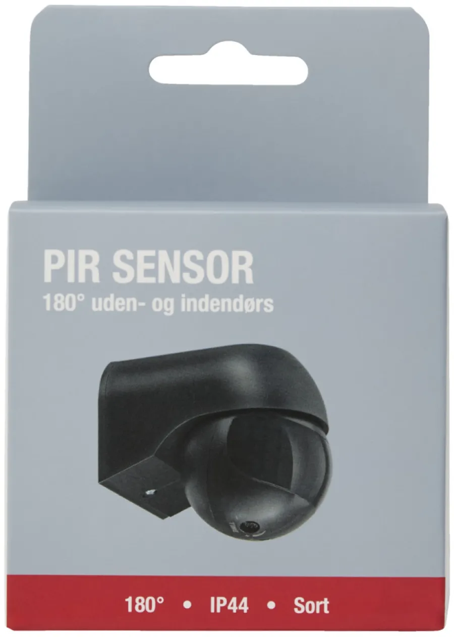 Elworks Sensorer|PIR-sensor 180° indendørs/udendørs - Sort