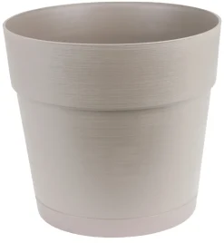 Scan-Pot Krukker|Plastkrukke m/selvvandingsdepot Ø29 cm Varm grå