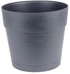 Scan-Pot Krukker|Plastkrukke m/selvvandingsdepot Ø20 cm Sort