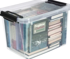 Plast1 Opbevaringskasser|plastboks m/låg klar - SystemBox 60