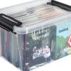 Plast1 Opbevaringskasser|plastboks m/låg klar - SystemBox 32