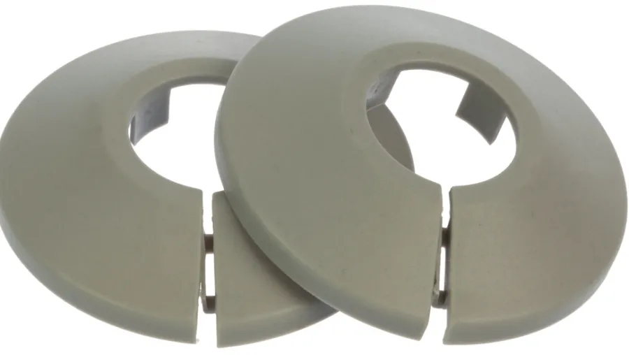 Vvs-Artikler|Plastroset 1/2" grå - 2 stk.