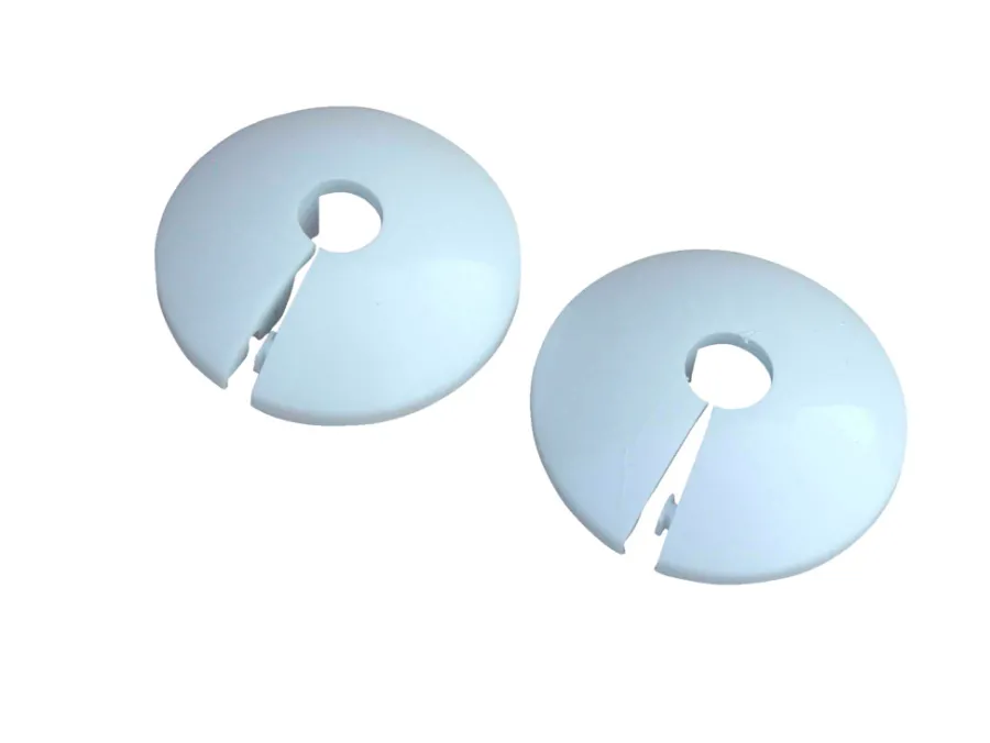 Vvs-Artikler|Plastroset 1/2" hvid - 2 stk.