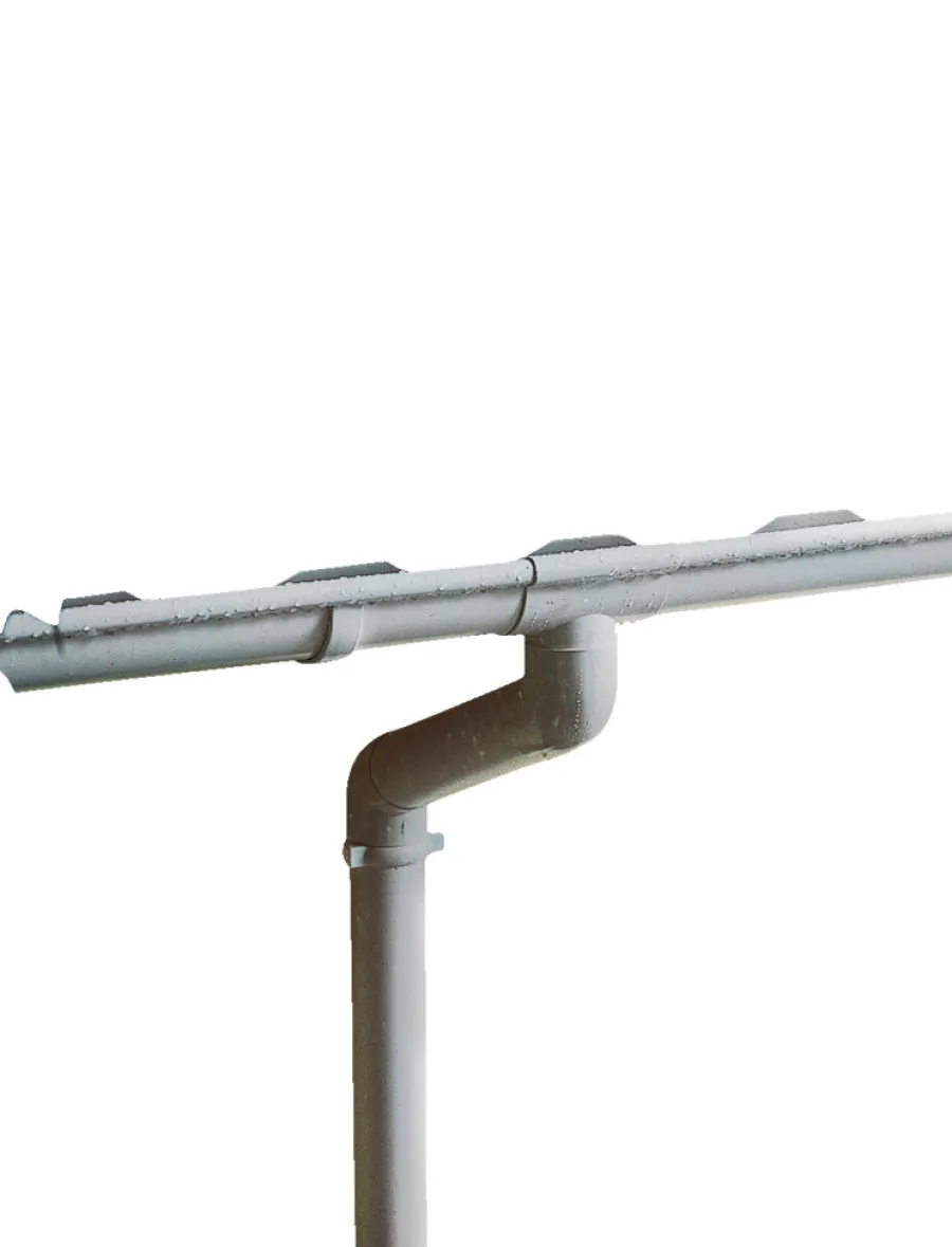 Rodena Tagrender|Plasttagrende grå - 4 m