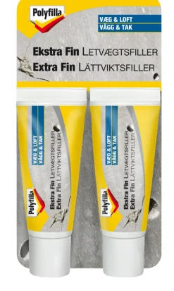 Polyfilla Spartelmasse|letvægtsfiller ekstra fin 2 x 20 ml