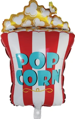 Pynt & Festudstyr|Popcorn folieballon 1 stk. B38 x H55 cm