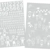Postkasser|Husnumre & -Bogstaver|Postkassestickers med tal, bogstaver og figurer hvid