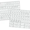 Postkasser|Husnumre & -Bogstaver|Postkassestickers med tal og bogstaver hvid
