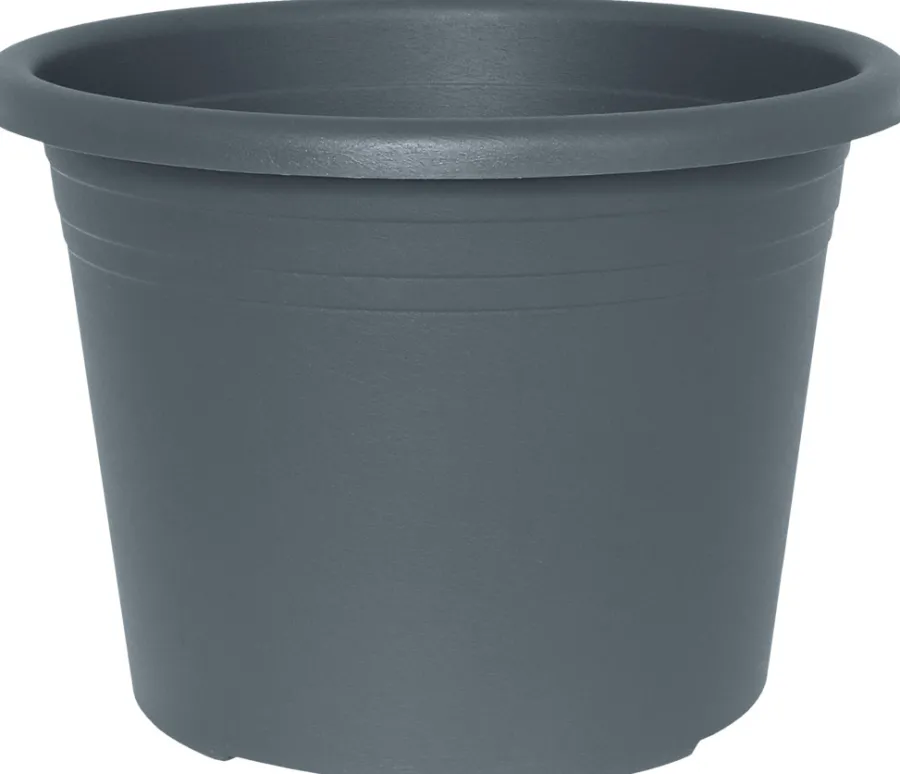 Krukker|Potte Cylindro plast Ø35 cm Grå