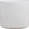 Scan-Pot Krukker|Potteskjuler Pillar Stripes hvid Ø14 cm