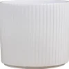 Scan-Pot Krukker|Potteskjuler Pillar Stripes hvid Ø11,5 cm