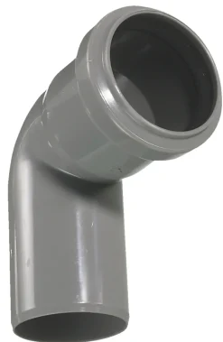 Afløbsrør|PP bøjning grå 75 mm x 87 gr.