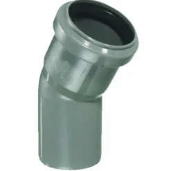 Afløbsrør|PP bøjning grå 40 mm x 30 gr.