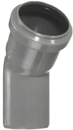 Afløbsrør|PP bøjning grå 32 mm x 45 gr.