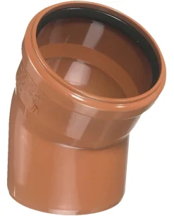 Kloakrør|PVC kloakbøjning 110 mm x 30 gr. rød