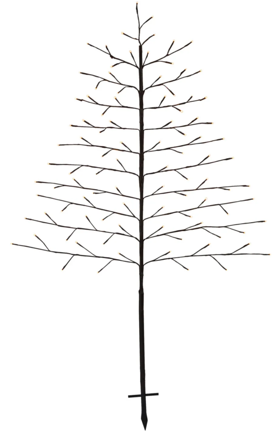 Stemning® Juledekoration|Pyntetræ Basis 96 LED H150 cm