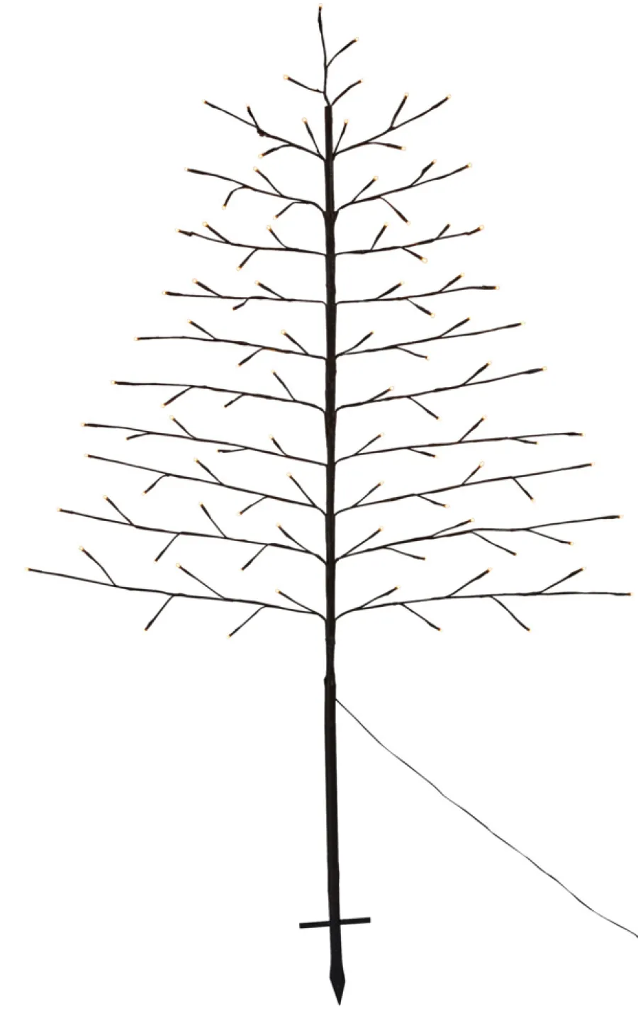 Stemning® Juledekoration|Pyntetræ Basis 96 LED H150 cm