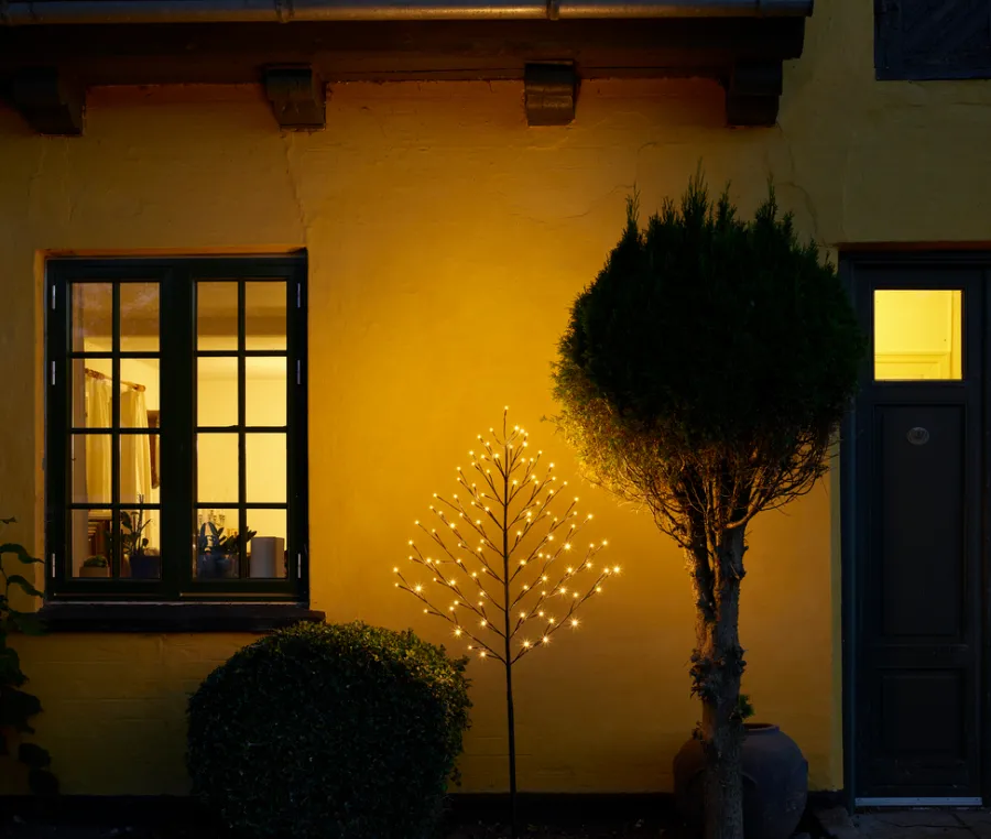Stemning® Juledekoration|Pyntetræ Basis 96 LED H150 cm