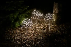 Stemning® Dekorativ Belysning - Udendørs|3 pyntetræer 3 x 60 Micro-LED H40 cm Hvid
