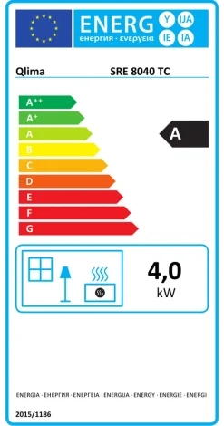 Qlima Gas- & Petroleumsovne|kaminovn SRE 8040 TC 4000 W