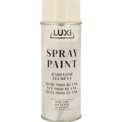 LUXI® Radiatormaling|Spraymaling|Radiatorspray hvid blank -