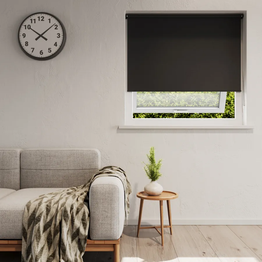 Rullegardiner|Rullegardin lysdæmpende 140 x 170 cm Sort