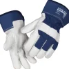 Safe-On Arbejdshandsker|Granat arbejdshandsker bomuld/skind str. 9