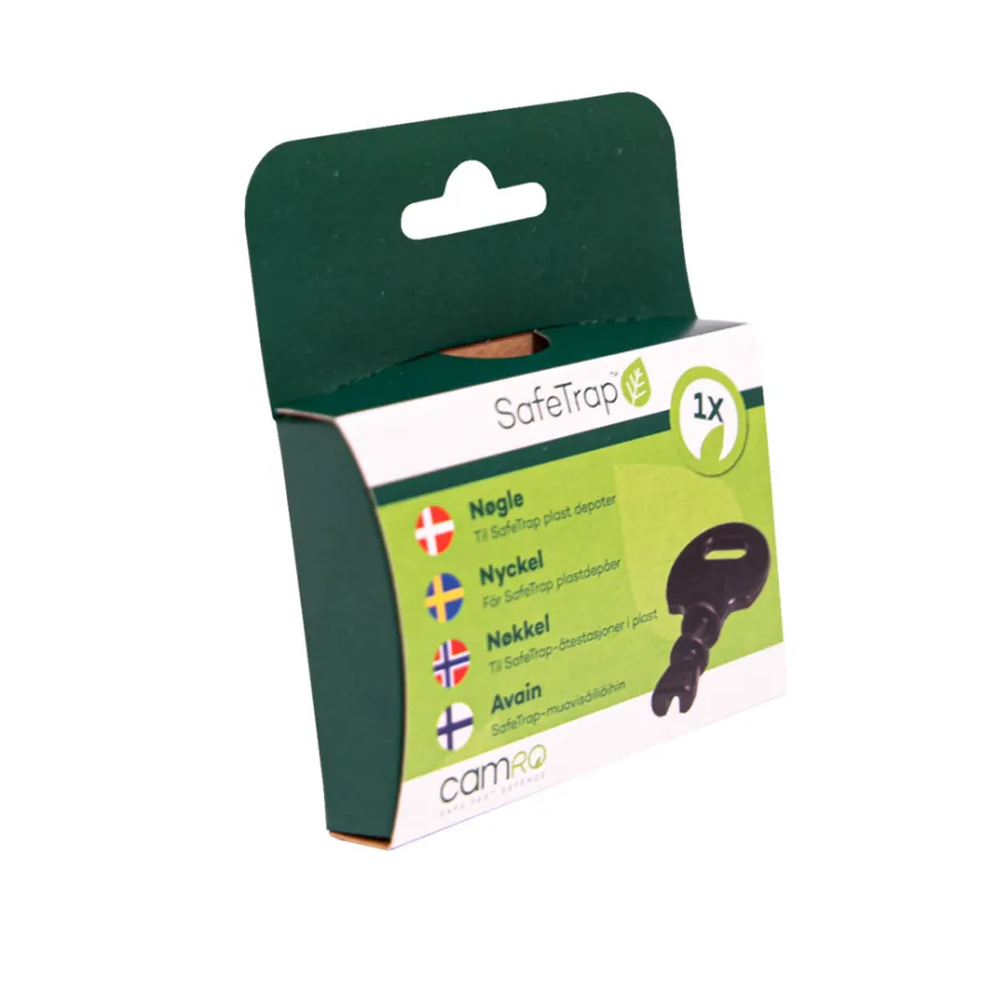 SafeTrap Fælder|nøgle til plastdepot