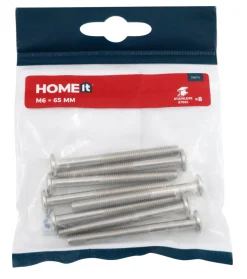 HOME it Skruer|Samleskruer M6 x 65 mm 8 stk.
