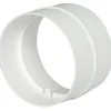 Ventilation|Samlestykke til flexslange Ø125-127 mm - hvid