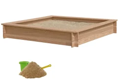 Nordic Play Sandkasser & Legehuse|Sandkasse m/sand lærk 150 x 150 cm -