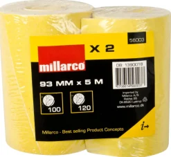 WORK it by millarco Sandpapir|Sandpapir 2 ruller i K100 og K120
