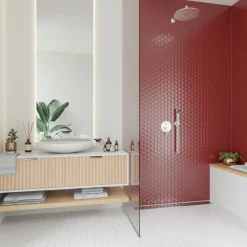 SCG Fliser & Klinker|Mosaik fliser brunrød 10 net (0,9 m²) Brunrød med glaseret finish