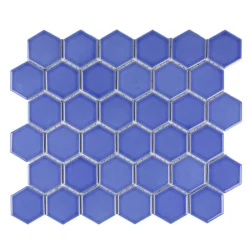 SCG Fliser & Klinker|Mosaik fliser lyseblå 10 net (0,9 m²) Lyseblå med glaseret finish