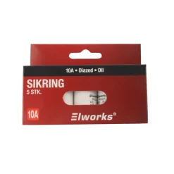 Elworks Sikringer|Sikringer 10A DII 5-pk. -