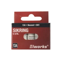 Elworks Sikringer|Sikringer 13A D01 5-pk. -