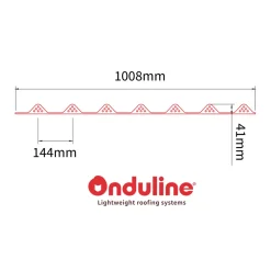 Onduline Tagplader|Skumtætningsklodser 1008 x 41 mm 4-pk. sort