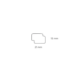 Hornbaek Lister|Skyggeliste fyr - 15 x 21 x 3000 mm