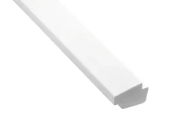 Hornbaek Lister|Skyggeliste plast hvid - 15 x 21 x 3000 mm