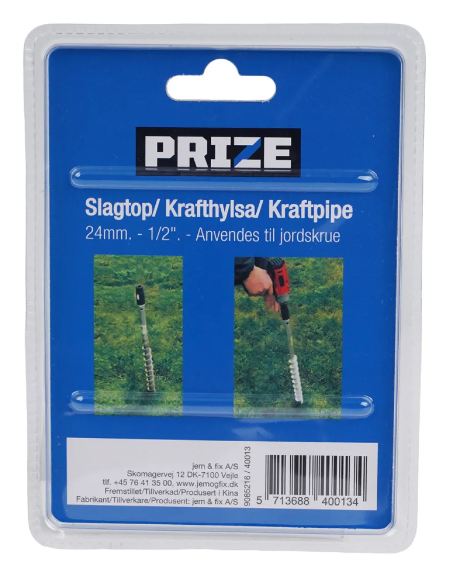 PRIZE® Spændeværktøj|Slagtop til jordspyd 24 mm -