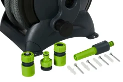 Garden® Haveslanger & Tilbehør|Slangeopruller m/15 m slange, 3 koblinger og pistol