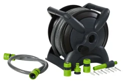Garden® Haveslanger & Tilbehør|Slangeopruller m/15 m slange, 3 koblinger og pistol