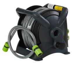 Garden® Haveslanger & Tilbehør|Slangeopruller m/15 m slange, 3 koblinger og pistol