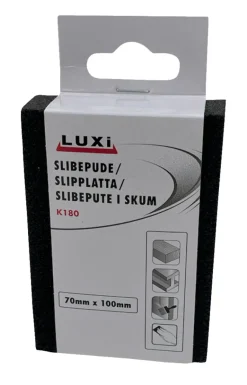 LUXI® Sandpapir|Slibepude korn 180, 70x100 mm -
