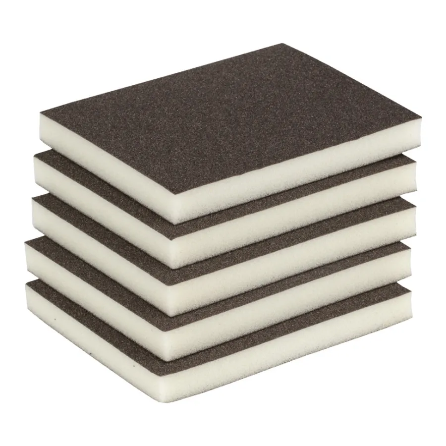 LUXI® Sandpapir|Slibesvamp korn 100 - 10 x 12 mm 5 stk. -